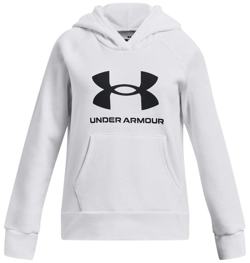 Φούτερ-Jacket με κουκούλα Under Armour UA Rival Fleece BL Hoodie-WHT