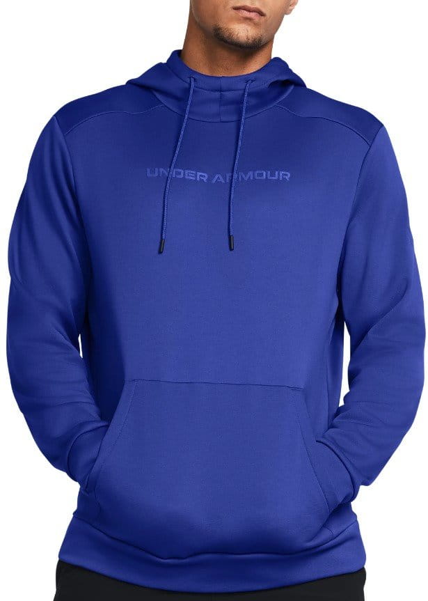 Φούτερ-Jacket με κουκούλα Under UA Armour Fleece Wordmark HD-BLU
