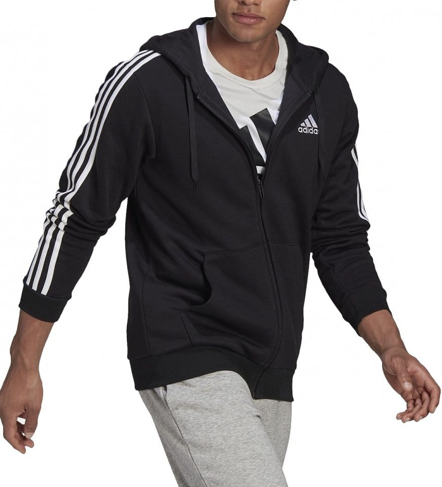 Φούτερ-Jacket με κουκούλα adidas Sportswear Essentials 3-Stripes FZ Bluza