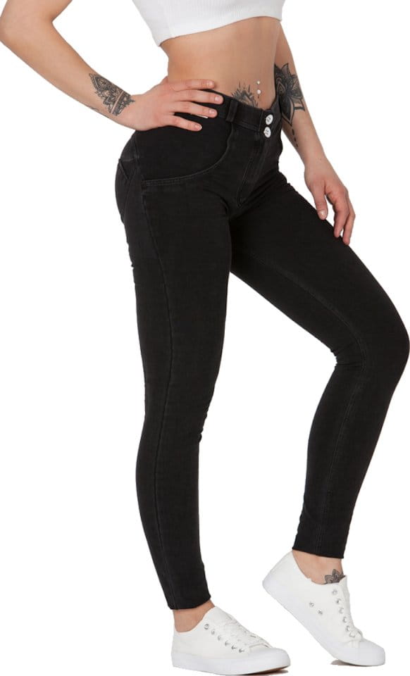 Παντελόνι Boost Jeans Mid Waist Black