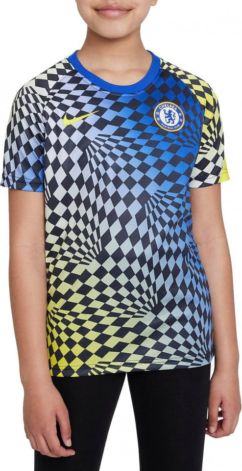 T-shirt Nike Chelsea FC Big Kids Pre-Match Short-Sleeve Soccer Top