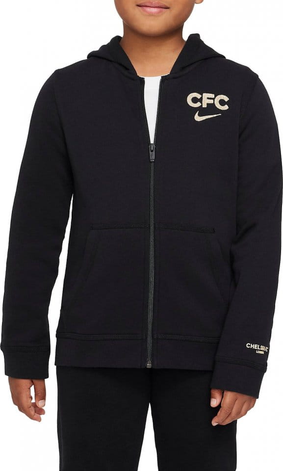 Φούτερ-Jacket με κουκούλα Nike GS Chelsea FC Club Fleece