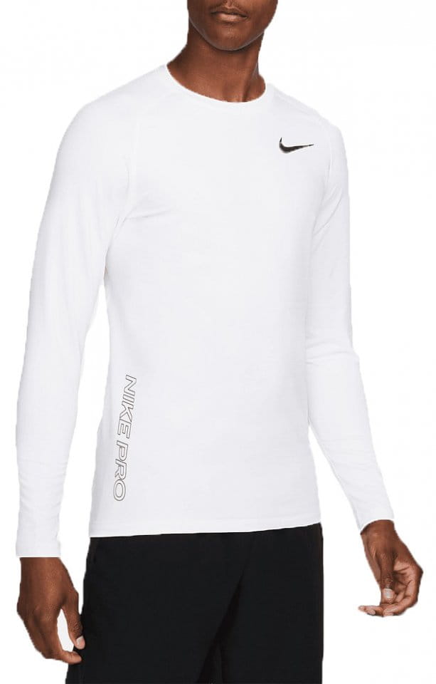 Μακρυμάνικη μπλούζα Nike Pro Warm Sweatshirt Weiss F100