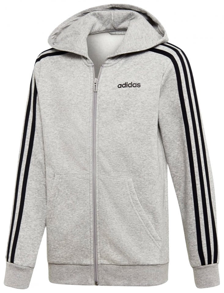 Φούτερ-Jacket με κουκούλα adidas Sportswear JR Essentials 3-Stripes bluza