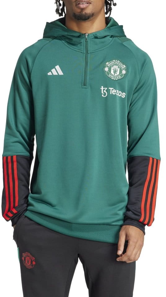 Φούτερ-Jacket με κουκούλα adidas MUFC HOODY